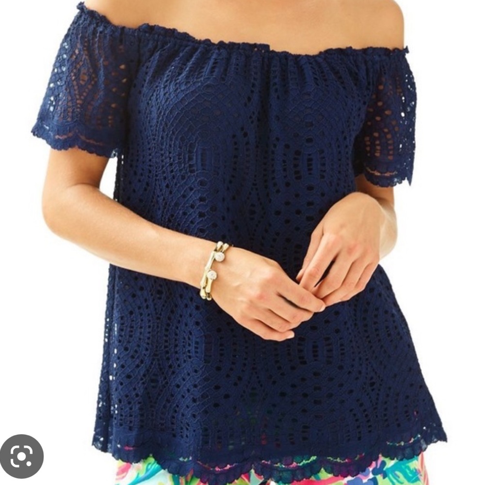 Lilly Pulitzer Marble stop in Navy